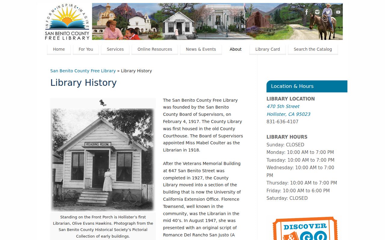 Hollister city directory library local history collection